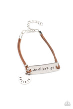 Load image into Gallery viewer, Believe and Let Go - Brown bracelet
