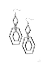 Load image into Gallery viewer, Paparazzi Geometric Maven - Black earring
