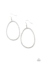 Load image into Gallery viewer, OVAL-ruled! - White earring
