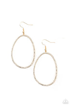 Load image into Gallery viewer, Oval-ruled! - Gold earring
