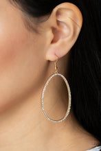Load image into Gallery viewer, Oval-ruled! - Gold earring
