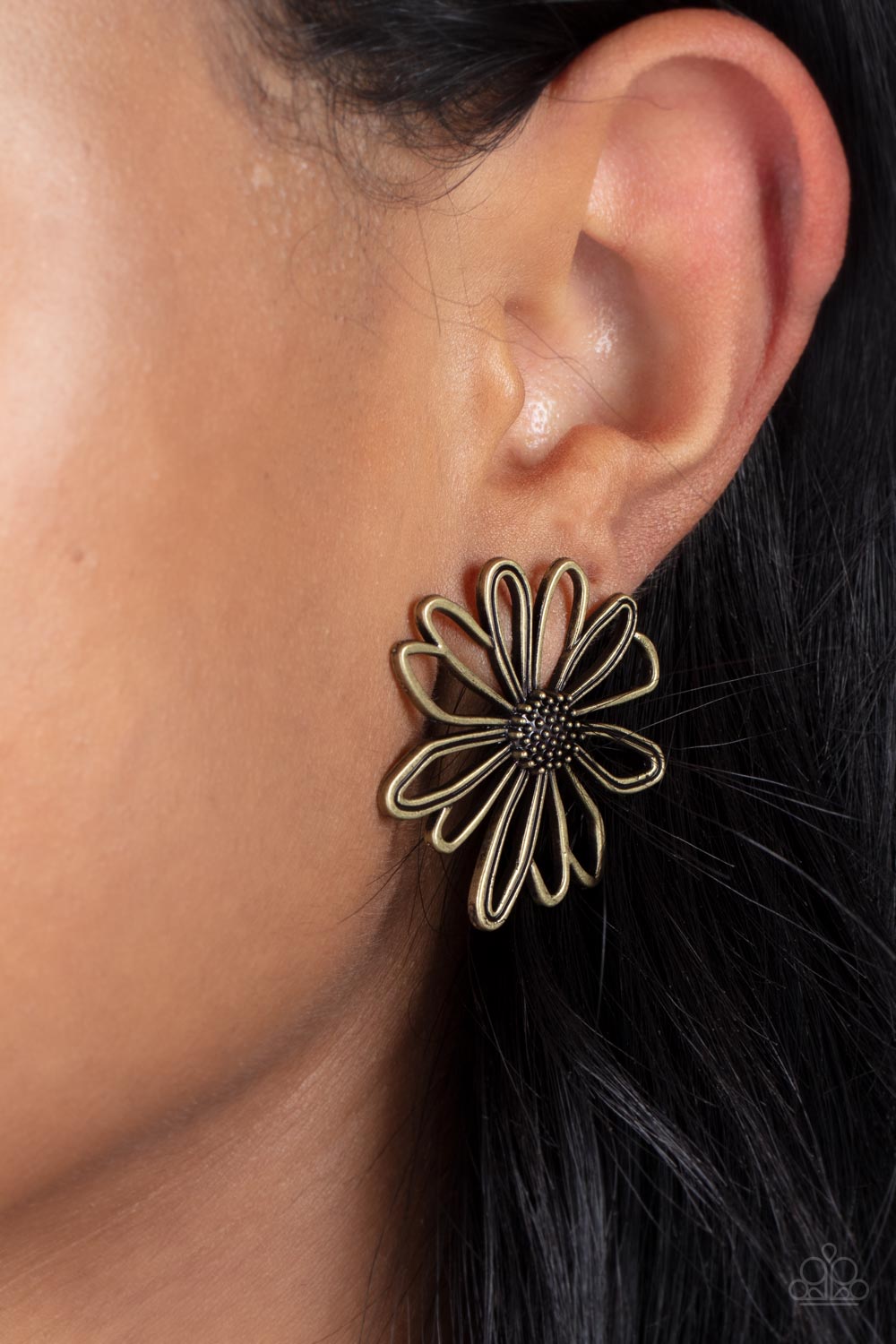 Artisan Arbor - Brass earring