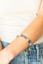 Load image into Gallery viewer, Hope Makes the World Go Round - Silver bracelet
