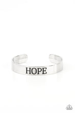 Load image into Gallery viewer, Hope Makes the World Go Round - Silver bracelet
