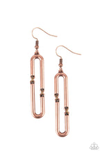 Load image into Gallery viewer, Linked and Synced - Copper earring
