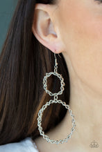 Load image into Gallery viewer, Paparazzi Twist of FABULOUS - Silver earring
