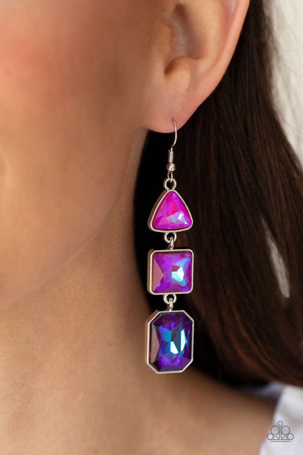 Paparazzi Cosmic Culture - Purple earring