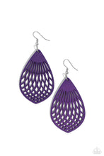 Load image into Gallery viewer, Paparazzi Caribbean Coral - Purple earring
