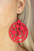 Load image into Gallery viewer, Cosmic Paradise - Red earring
