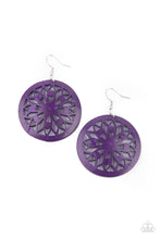 Load image into Gallery viewer, Ocean Canopy - Purple earring
