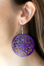 Load image into Gallery viewer, Ocean Canopy - Purple earring
