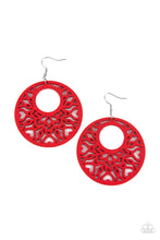 Load image into Gallery viewer, Tropical Reef - Red earring
