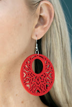 Load image into Gallery viewer, Tropical Reef - Red earring
