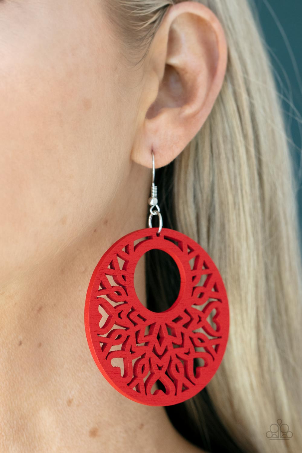 Tropical Reef - Red earring