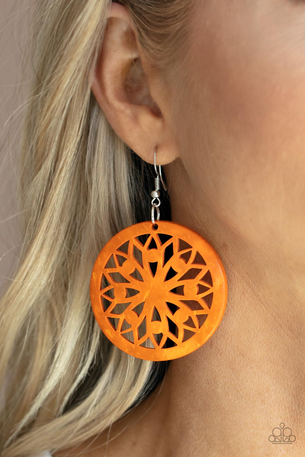 Paparazzi Ocean Canopy - Orange earring