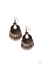 Load image into Gallery viewer, Paparazzi Tribal Charm - Copper earring
