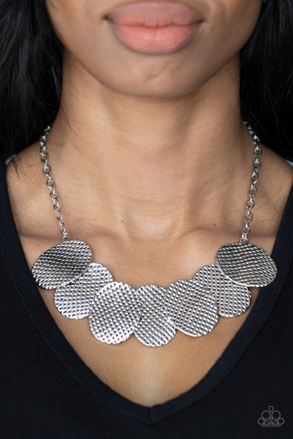 Industrial Wave - Silver necklace