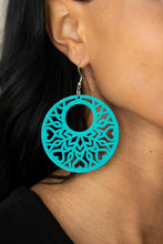 Load image into Gallery viewer, Tropical Reef - Blue earring
