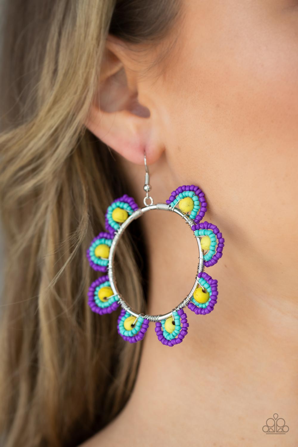 Groovy Gardens - Yellow earring