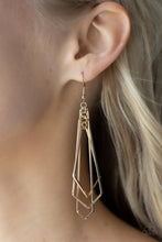 Load image into Gallery viewer, Paparazzi Shape Shifting Shimmer - Gold earring
