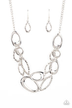 Load image into Gallery viewer, Game OVAL - Silver necklace
