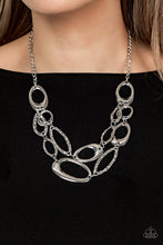 Load image into Gallery viewer, Game OVAL - Silver necklace
