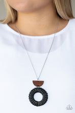 Load image into Gallery viewer, Homespun Stylist - Black necklace
