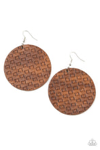 Load image into Gallery viewer, Weave Me Out Of It - Brown earring

