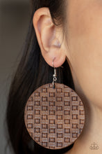 Load image into Gallery viewer, Weave Me Out Of It - Brown earring

