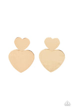 Load image into Gallery viewer, Paparazzi Heart-Racing Refinement - Gold earring
