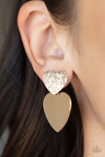 Load image into Gallery viewer, Paparazzi Heart-Racing Refinement - Gold earring
