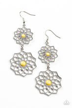 Load image into Gallery viewer, Paparazzi Posh Posy - Yellow earring
