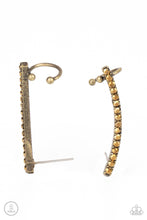 Load image into Gallery viewer, Give Me the SWOOP - Brass earring
