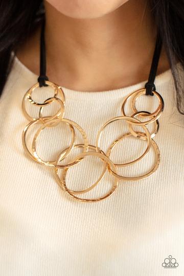 Spiraling Out of Couture - Gold necklace