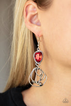 Load image into Gallery viewer, Galactic Drama - Red earring
