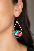 Load image into Gallery viewer, Tropical Terrazzo -Red earring
