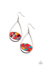 Load image into Gallery viewer, Tropical Terrazzo -Red earring
