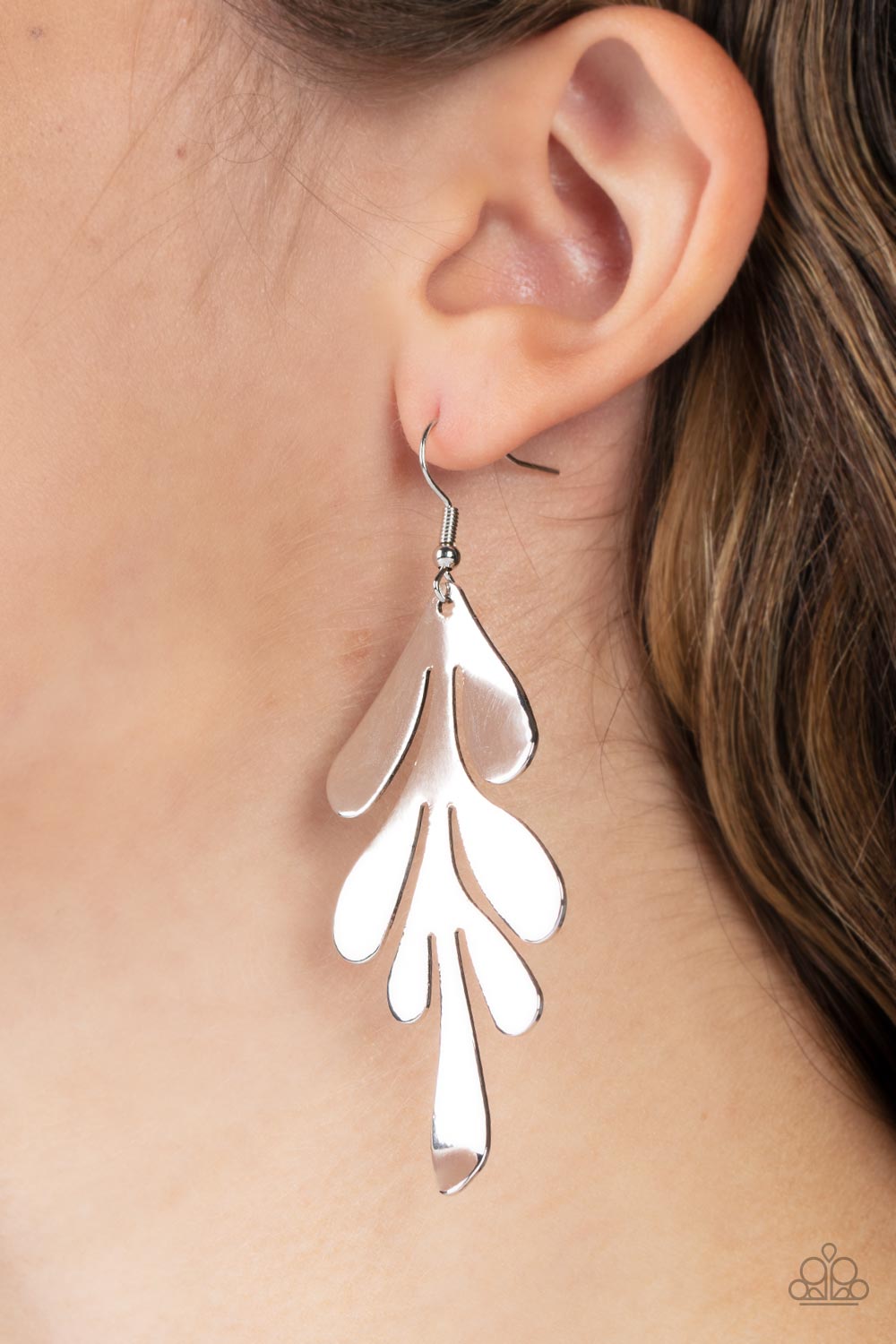 A FROND Farewell - Silver earring