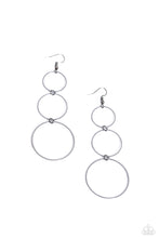 Load image into Gallery viewer, Paparazzi Urban Ozone - Black earring
