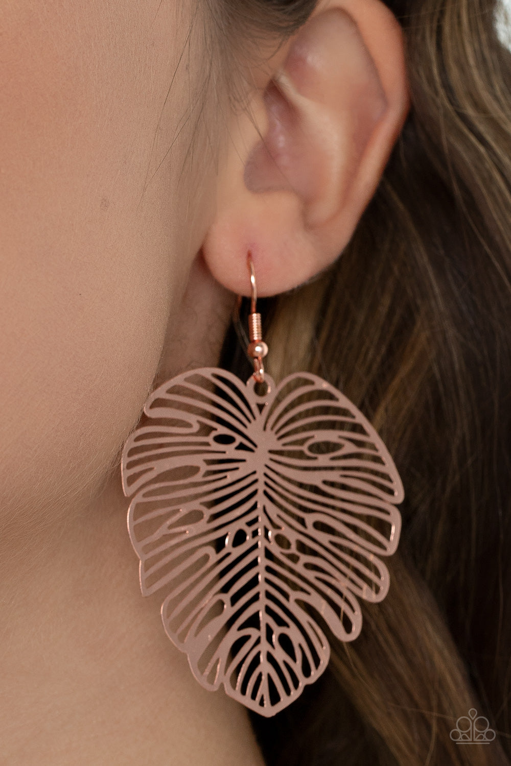 Paparazzi Palm Palmistry - Copper earring