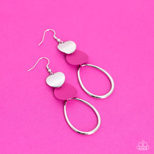 Load image into Gallery viewer, Retro Reception - Pink earring
