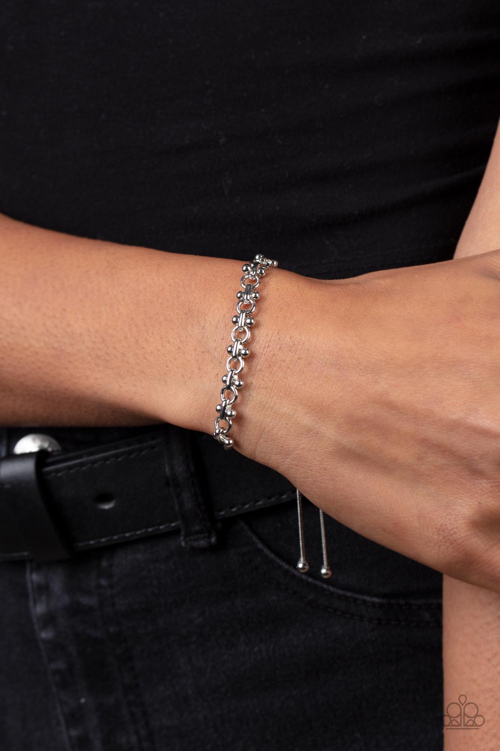 Slide on Over - Silver bracelet