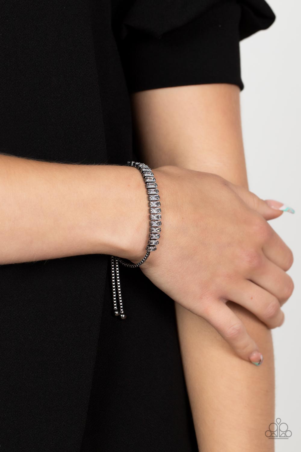 Glitz and Glimmer - Black bracelet