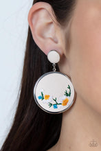 Load image into Gallery viewer, Embroidered Gardens - Multi earring
