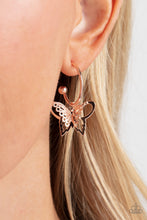 Load image into Gallery viewer, Butterfly Freestyle - Rose gold earring
