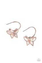 Load image into Gallery viewer, Butterfly Freestyle - Rose gold earring
