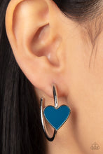 Load image into Gallery viewer, Kiss Up - Blue earrings
