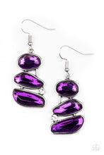 Load image into Gallery viewer, Paparazzi Gem Galaxy - Purple earring
