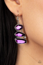 Load image into Gallery viewer, Paparazzi Gem Galaxy - Purple earring
