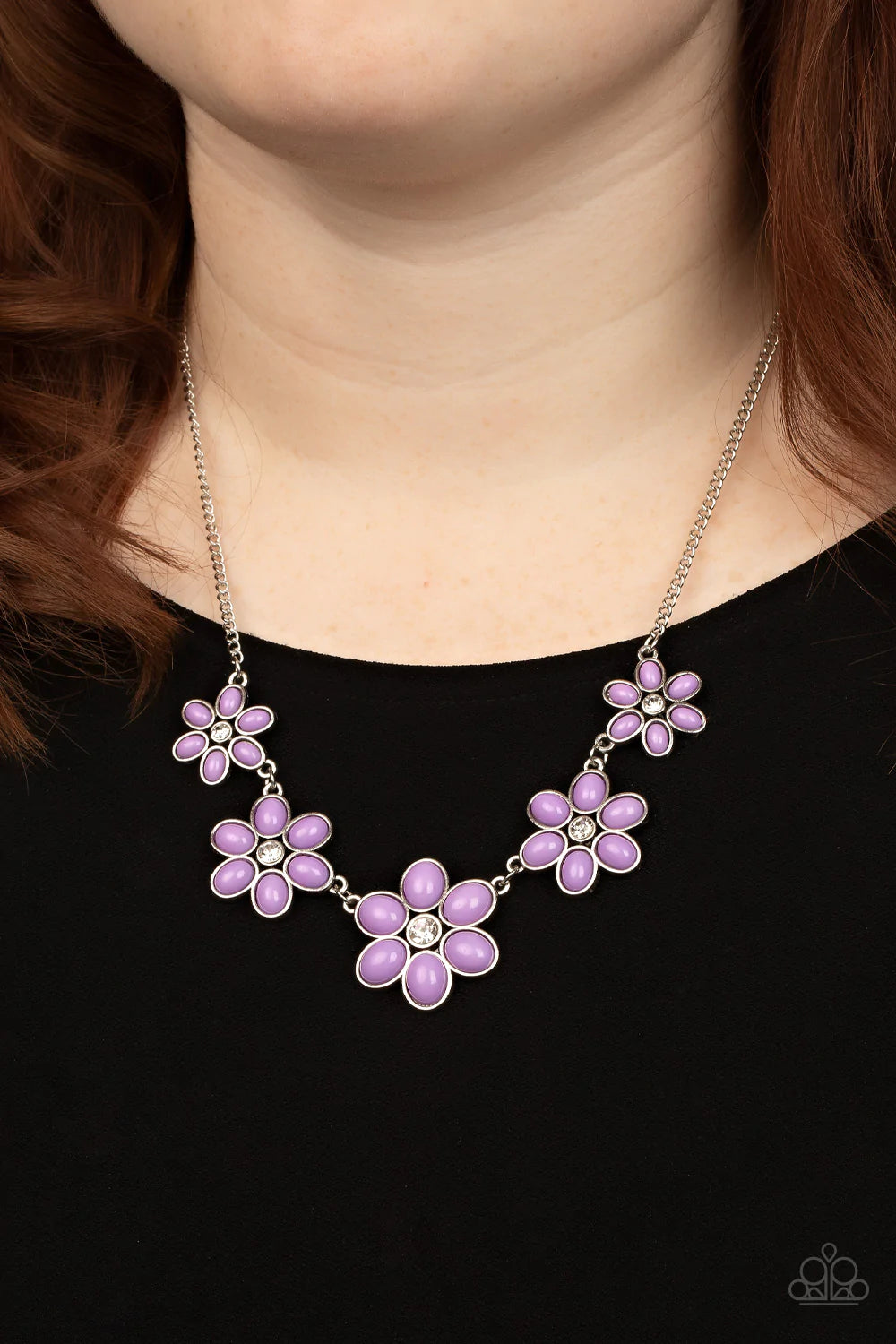 Prairie party - Purple necklace
